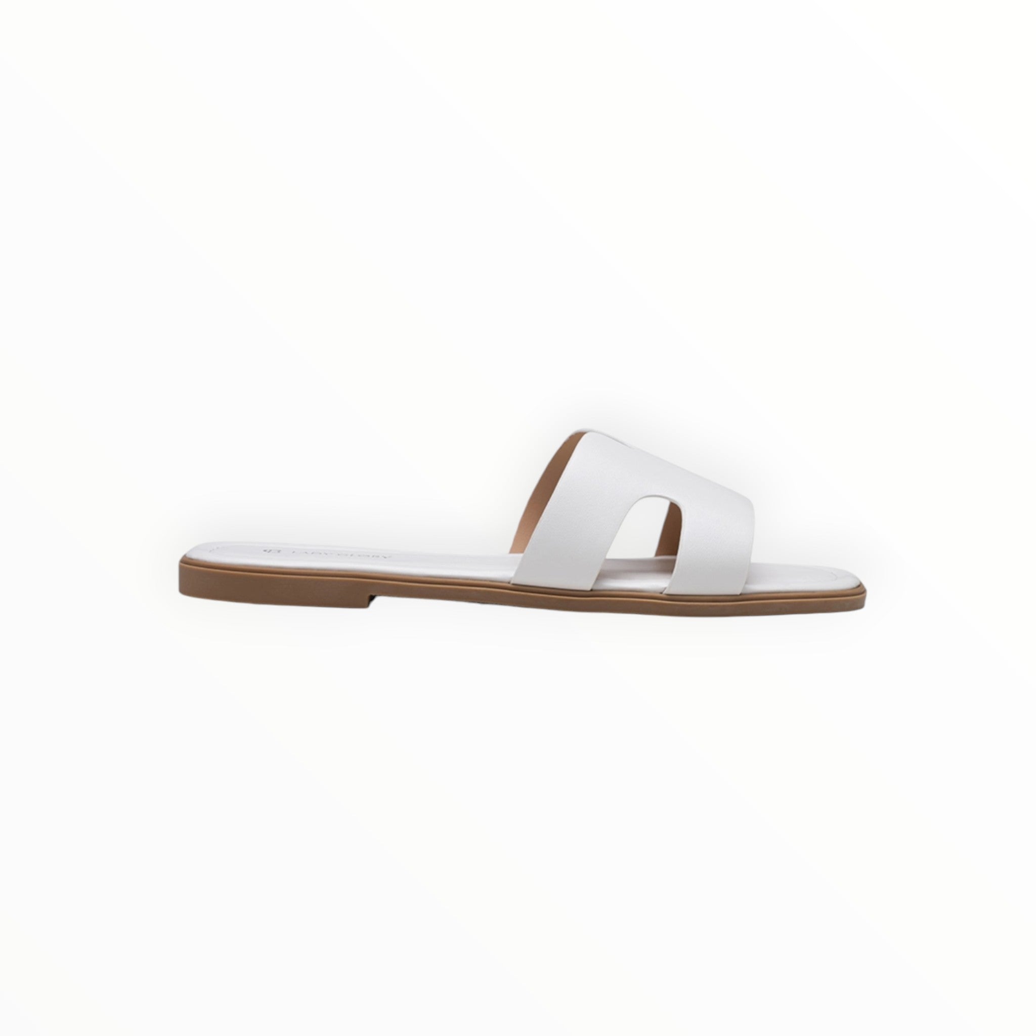 Mules Plates Minimalistes Bride Large Similicuir LADY GLORY - Chaussure Femme - LADY GLORY