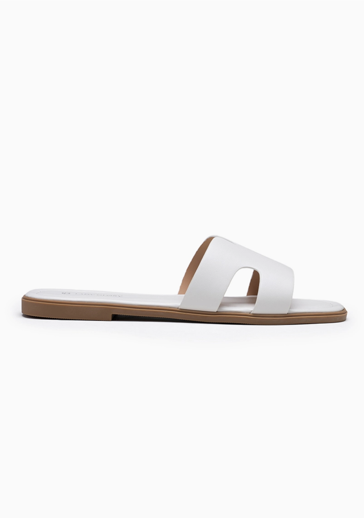 Mules Plates Minimalistes Bride Large Similicuir LADY GLORY