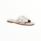 Mules Plates Minimalistes Bride Large Similicuir LADY GLORY - Chaussure Femme - LADY GLORY