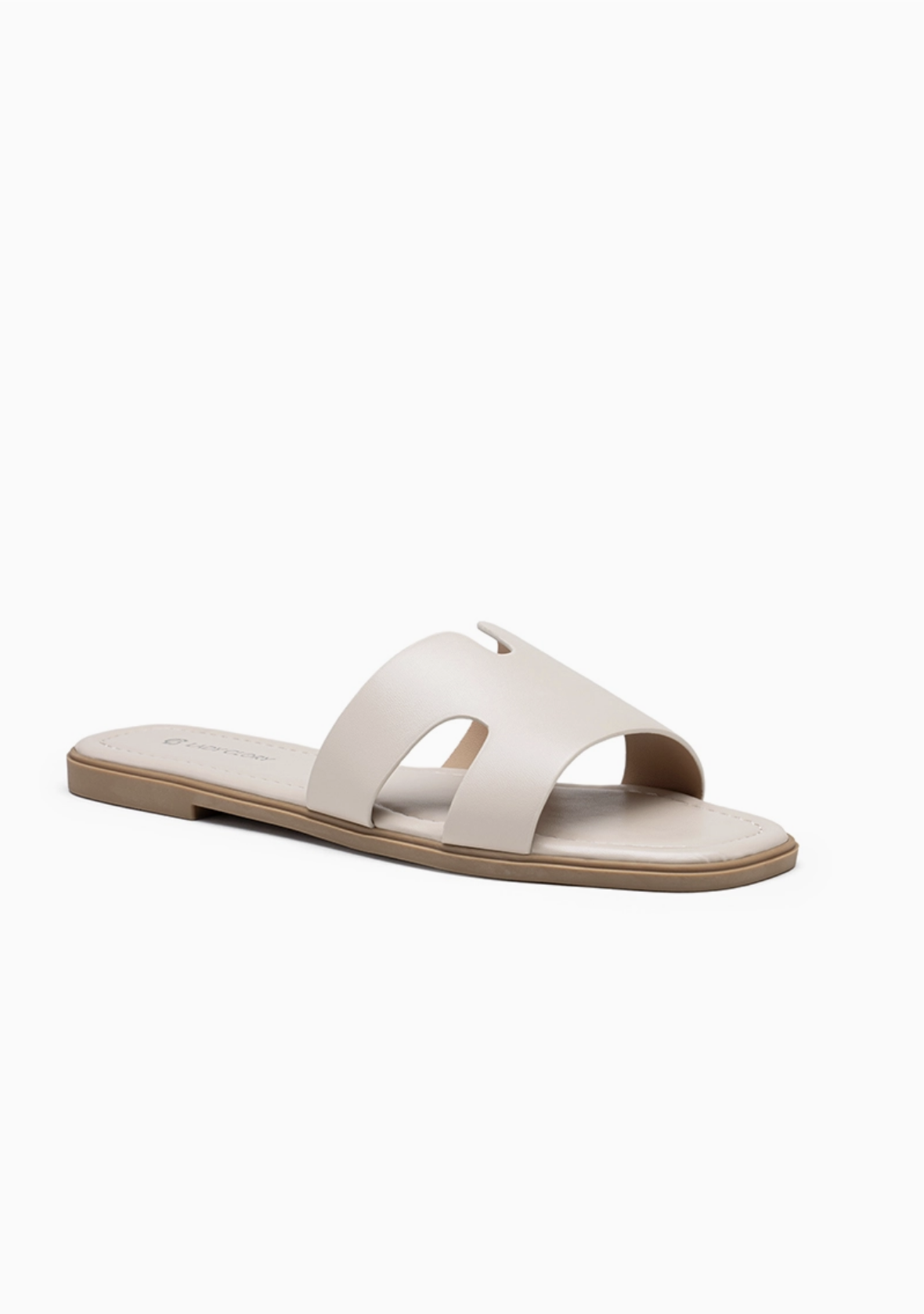 Mules Plates Minimalistes Bride Large Similicuir LADY GLORY