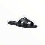 Mules Plates Minimalistes Bride Large Similicuir LADY GLORY - Chaussure Femme - LADY GLORY