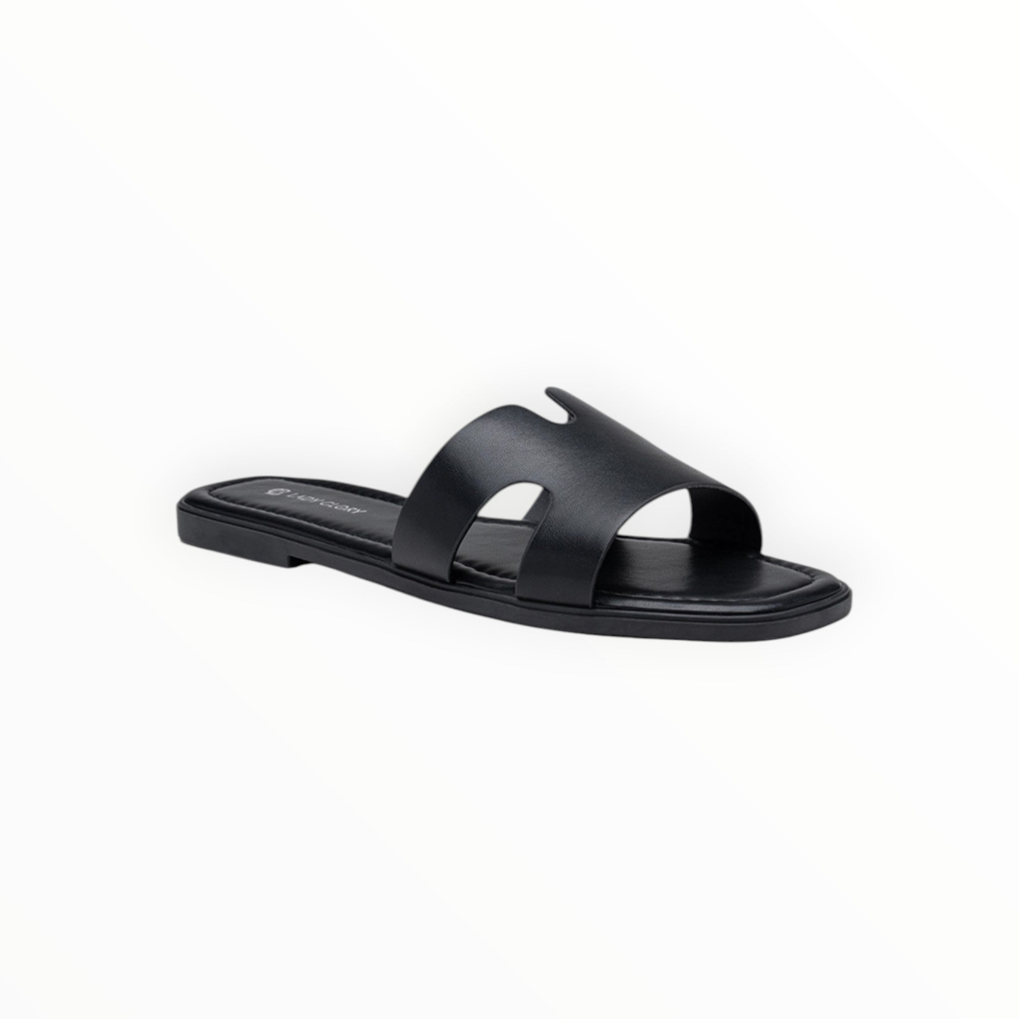 Mules Plates Minimalistes Bride Large Similicuir LADY GLORY - Chaussure Femme - LADY GLORY