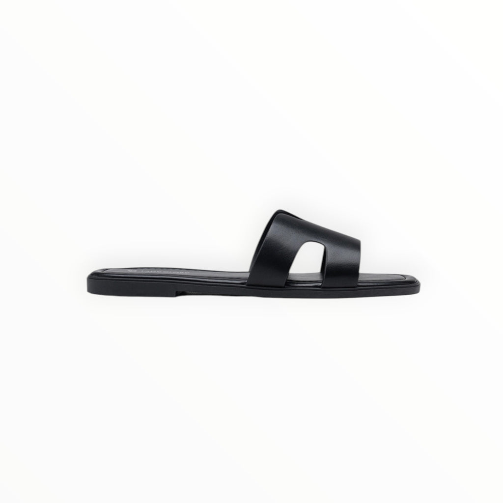 Mules Plates Minimalistes Bride Large Similicuir LADY GLORY - Chaussure Femme - LADY GLORY