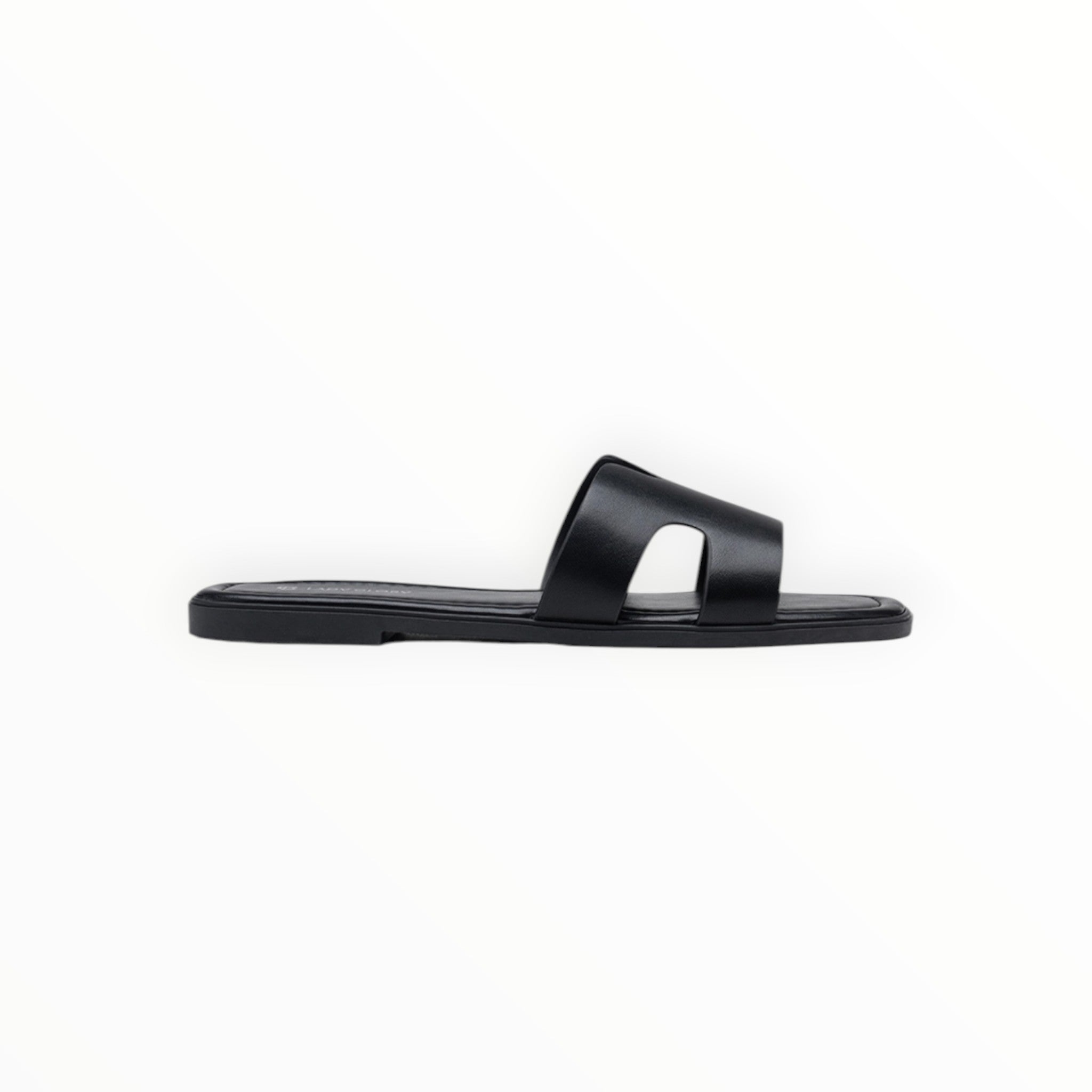 Mules Plates Minimalistes Bride Large Similicuir LADY GLORY - Chaussure Femme - LADY GLORY