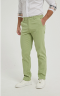 Pantalon Chino Stretch Vert Sauge – YVES ET ENZO