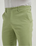 Pantalon Chino Stretch Vert Sauge – YVES ET ENZO - Pantalon Homme - YVES ET ENZO