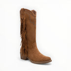 Bottines Frangées Esprit Bohème Clous Métalliques – LADY GLORY - Chaussure Femme - LADY GLORY