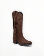Bottines Frangées Esprit Bohème Clous Métalliques – LADY GLORY