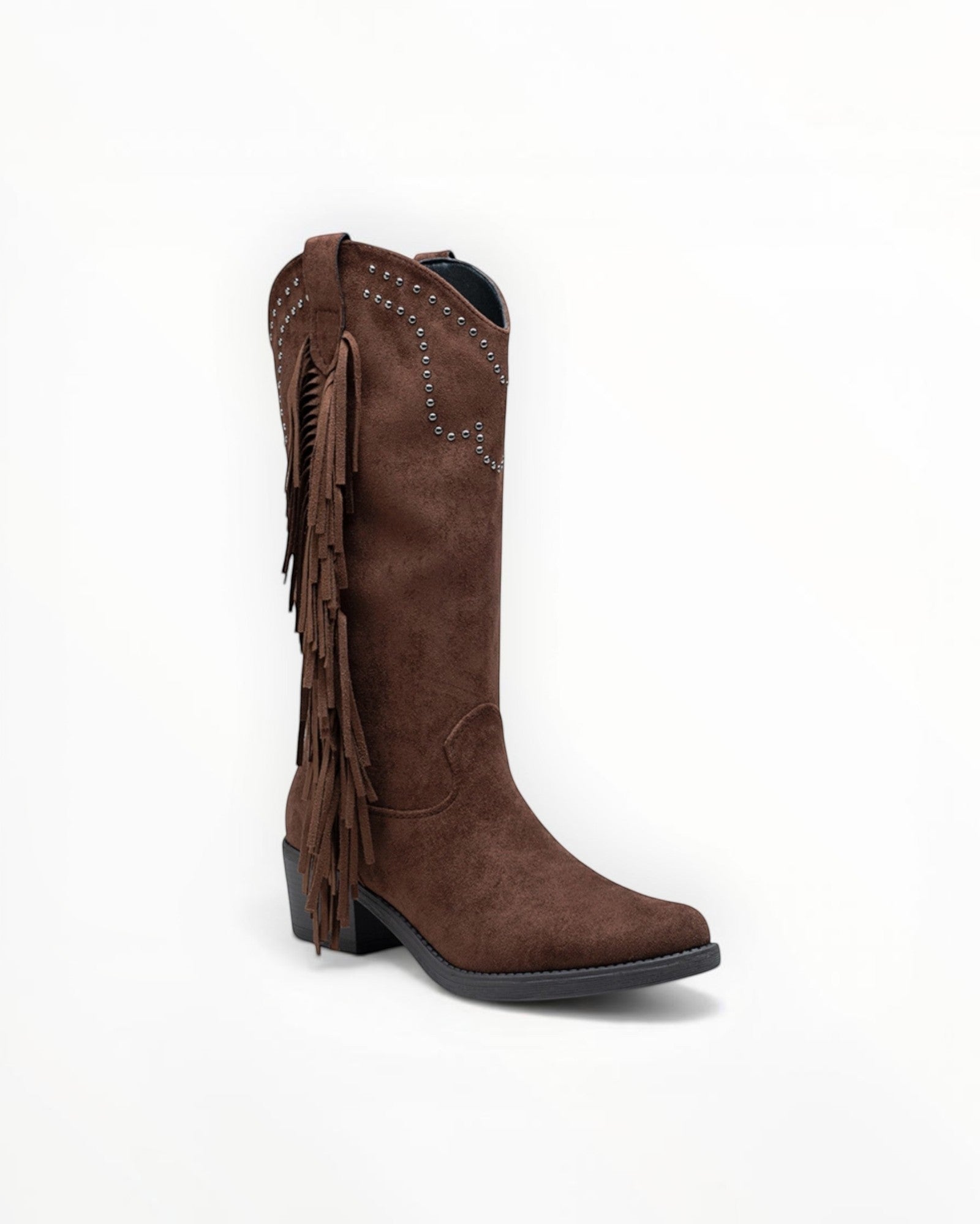 Bottines Frangées Esprit Bohème Clous Métalliques – LADY GLORY
