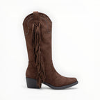 Bottines Frangées Esprit Bohème Clous Métalliques – LADY GLORY - Chaussure Femme - LADY GLORY