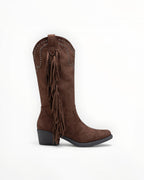 Bottines Frangées Esprit Bohème Clous Métalliques – LADY GLORY
