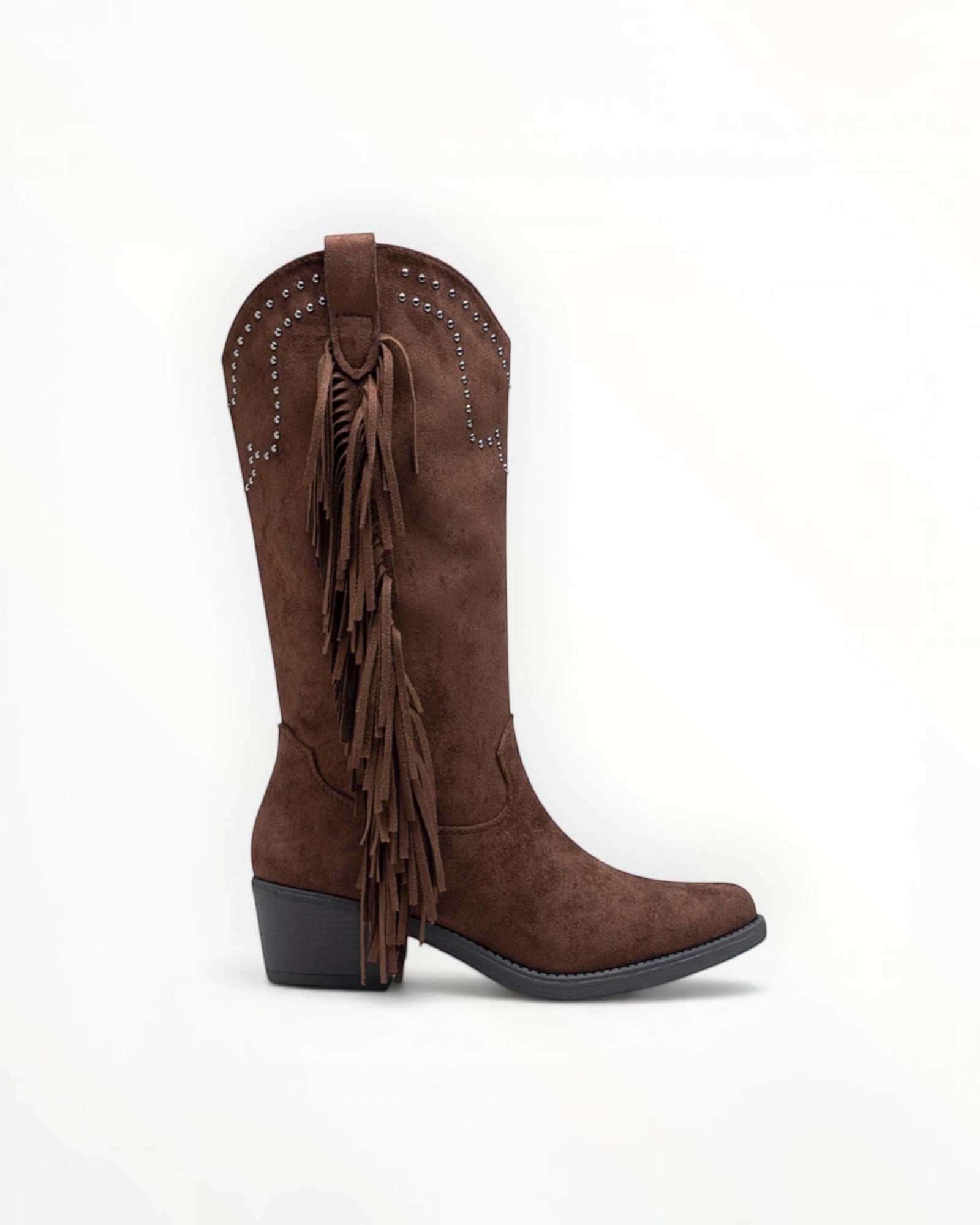 Bottines Frangées Esprit Bohème Clous Métalliques – LADY GLORY