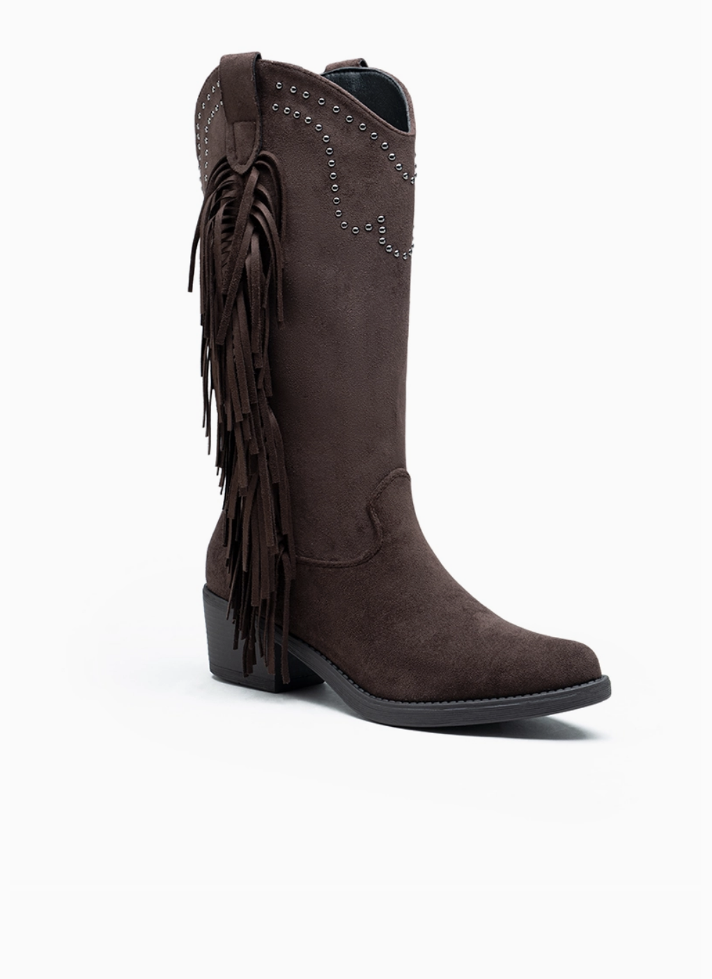 Bottines Frangées Esprit Bohème Clous Métalliques – LADY GLORY