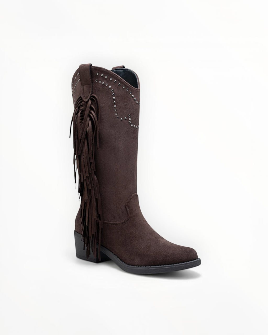 Bottines Frangées Esprit Bohème Clous Métalliques – LADY GLORY