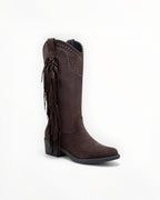 Bottines Frangées Esprit Bohème Clous Métalliques – LADY GLORY