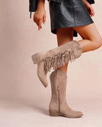 Bottines Frangées Esprit Bohème Clous Métalliques – LADY GLORY