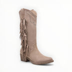Bottines Frangées Esprit Bohème Clous Métalliques – LADY GLORY - Chaussure Femme - LADY GLORY