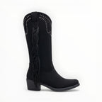 Bottines Frangées Esprit Bohème Clous Métalliques – LADY GLORY - Chaussure Femme - LADY GLORY