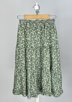 Jupe Fleurie Longue Volants Fille - MINI MIGNON PARIS