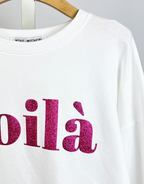 Sweat Coton Logo Pailleté Fille - MINI MIGNON PARIS