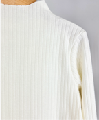 Pull Col Montant Maille Côtelée Fille - MINI MIGNON PARIS - Enfants - MINI MIGNON PARIS