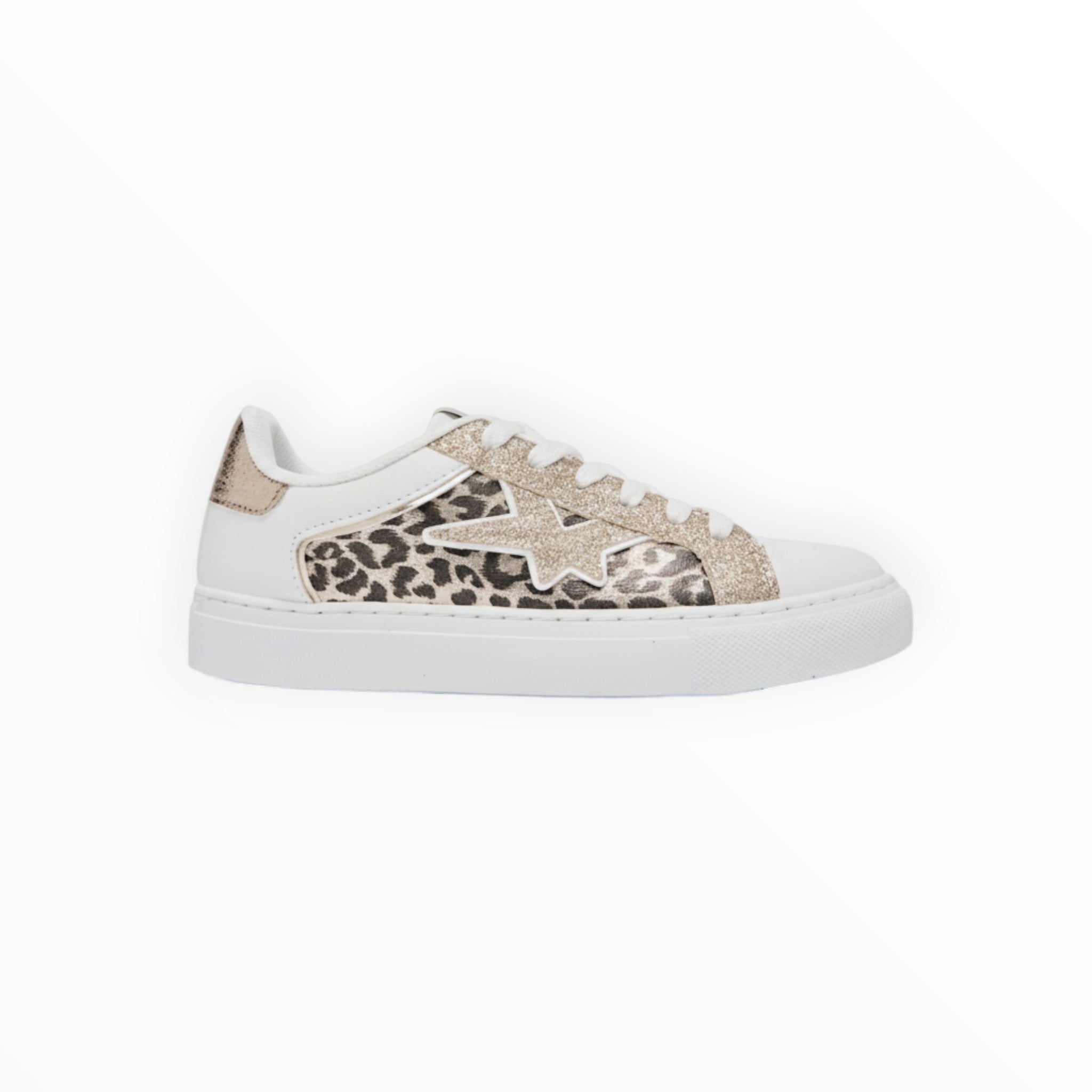 Basket Basse Lacets Étoile Texturée Cuir Synthétique Textile – ERYNN - Chaussure Femme - ERYNN
