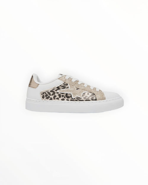 Basket Basse Lacets Étoile Texturée Cuir Synthétique Textile – ERYNN - Chaussure Femme - ERYNN