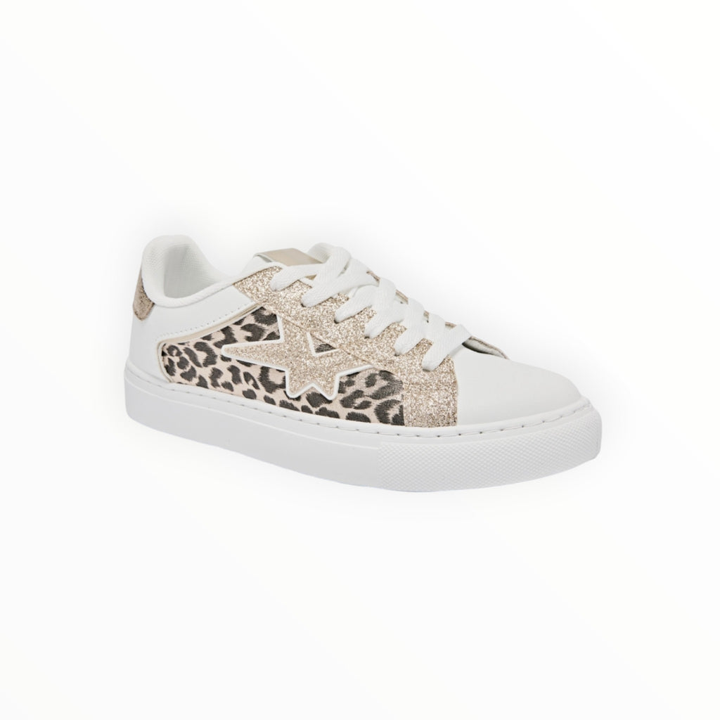 Basket Basse Lacets Étoile Texturée Cuir Synthétique Textile – ERYNN - Chaussure Femme - ERYNN