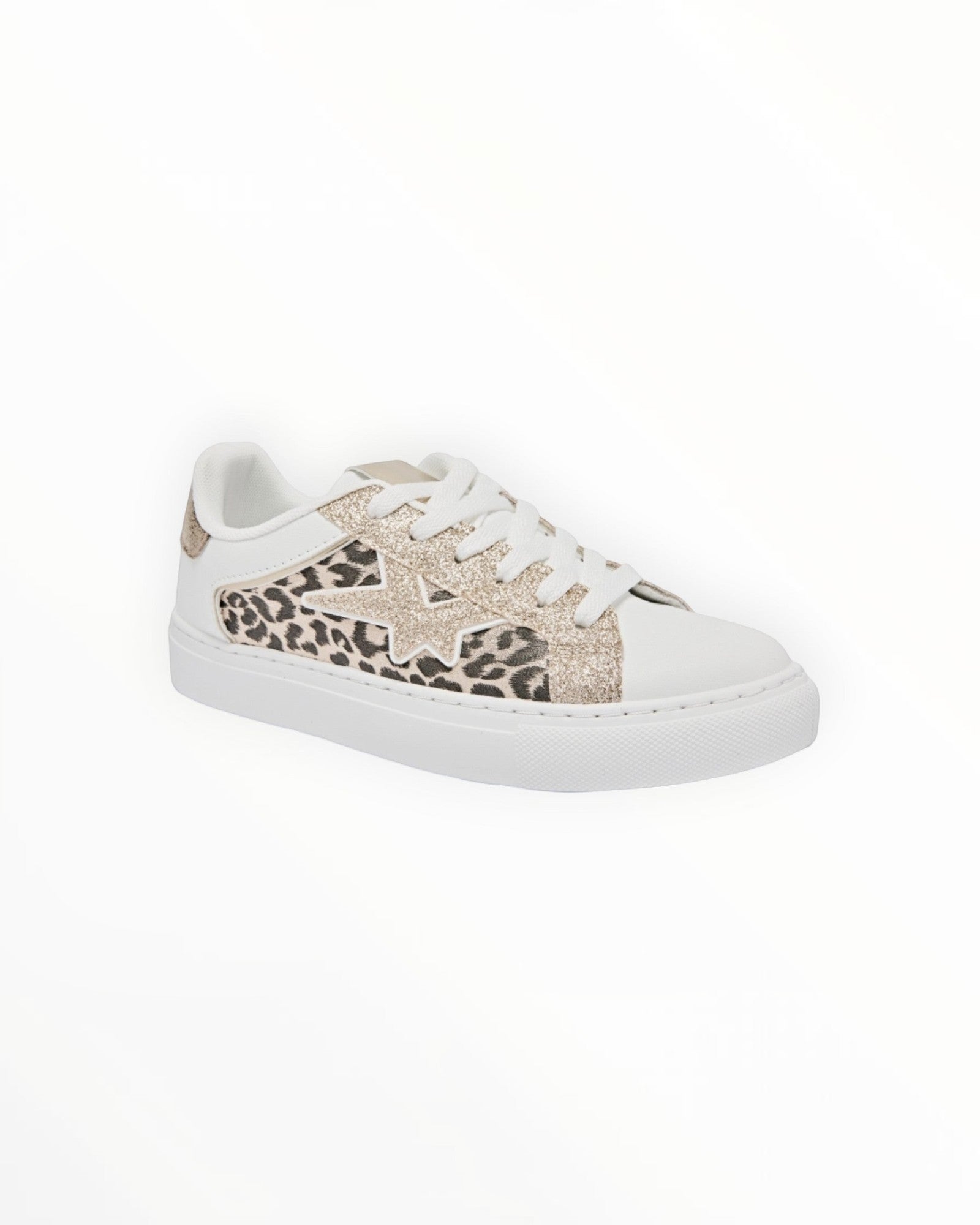 Basket Basse Lacets Étoile Texturée Cuir Synthétique Textile – ERYNN