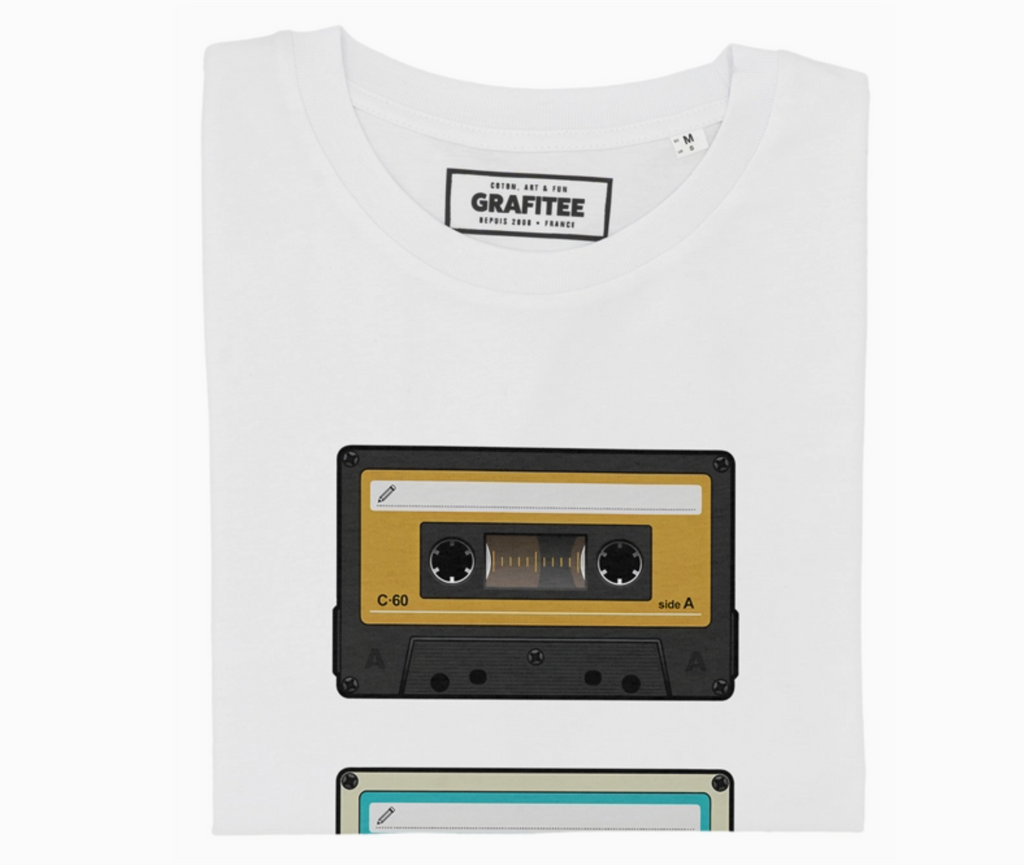 T-shirt K7 Cassettes Rétro - Grafitee