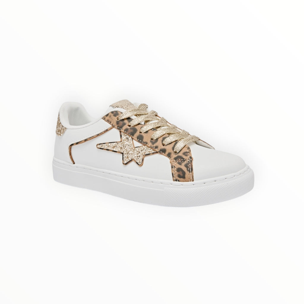 Basket Basse Lacets Étoile Texturée Cuir Synthétique Textile – ERYNN - Chaussure Femme - ERYNN