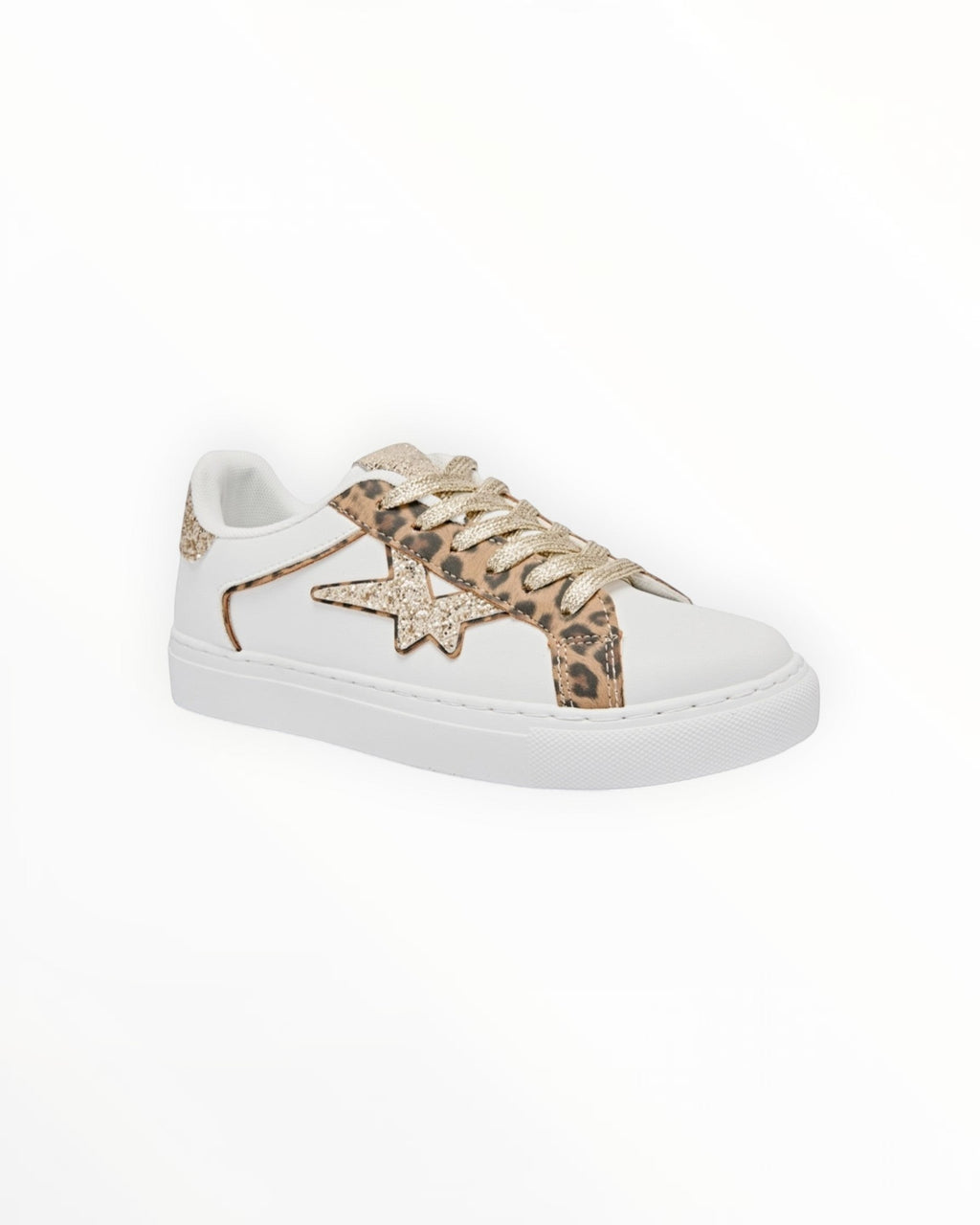 Basket Basse Lacets Étoile Texturée Cuir Synthétique Textile – ERYNN