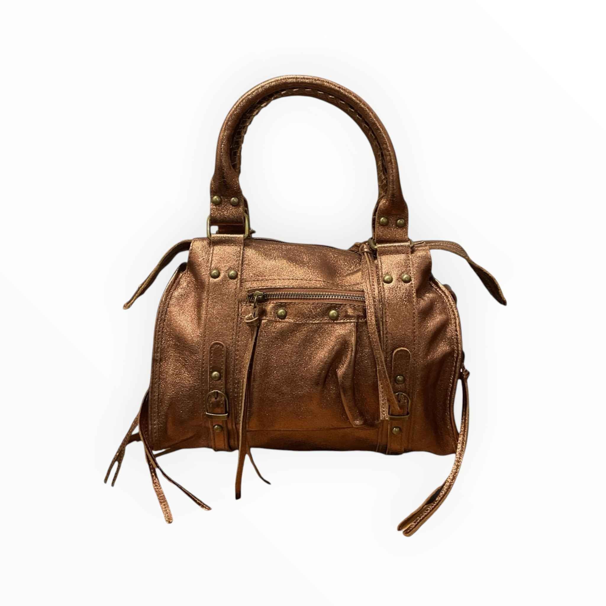 Sac à Main Cuir Vachette Irisé Capucine Medium LOUISA LEE