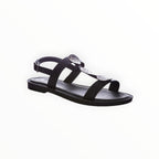 Sandales Nu-Pieds Empiècements Métal Boucle – LADY GLORY