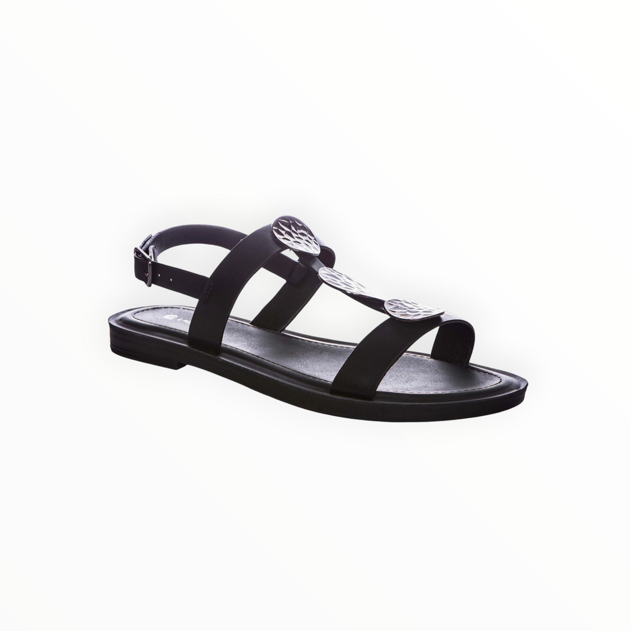 Sandales Nu-Pieds Empiècements Métal Boucle – LADY GLORY - Chaussure Femme - LADY GLORY