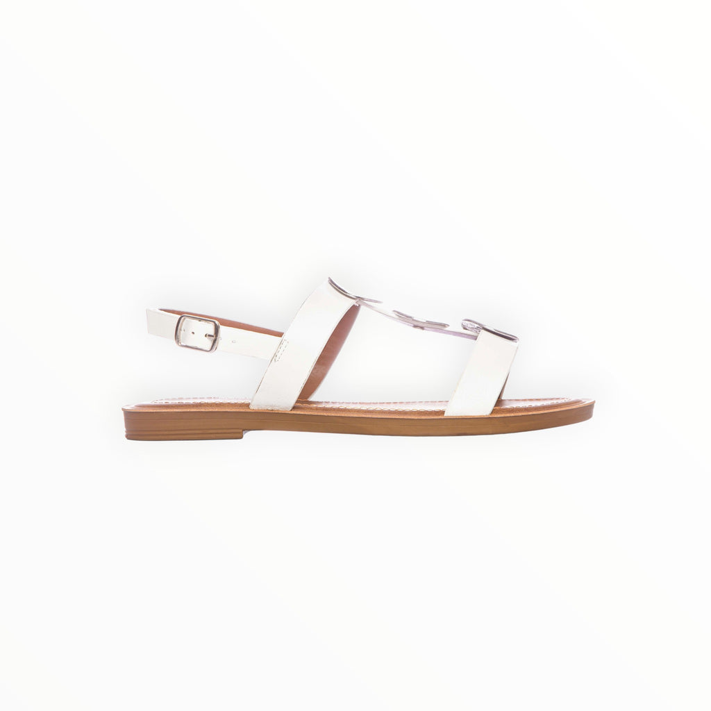 Sandales Nu-Pieds Empiècements Métal Boucle – LADY GLORY - Chaussure Femme - LADY GLORY
