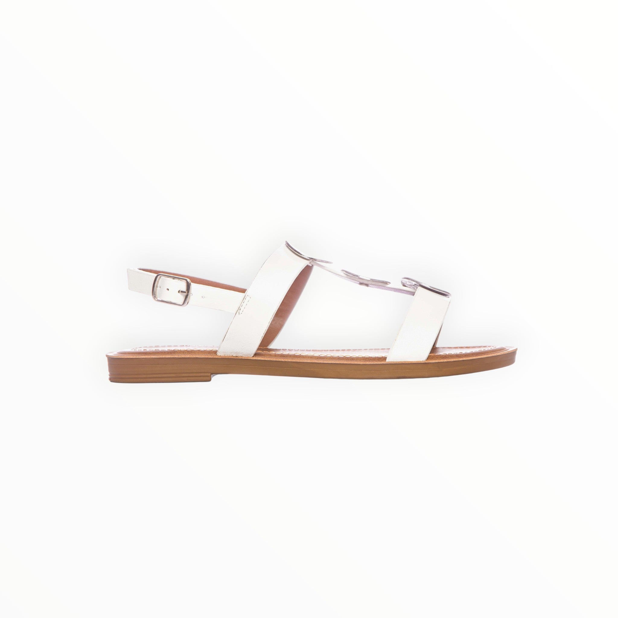 Sandales Nu-Pieds Empiècements Métal Boucle – LADY GLORY - Chaussure Femme - LADY GLORY