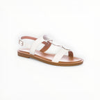 Sandales Nu-Pieds Empiècements Métal Boucle – LADY GLORY