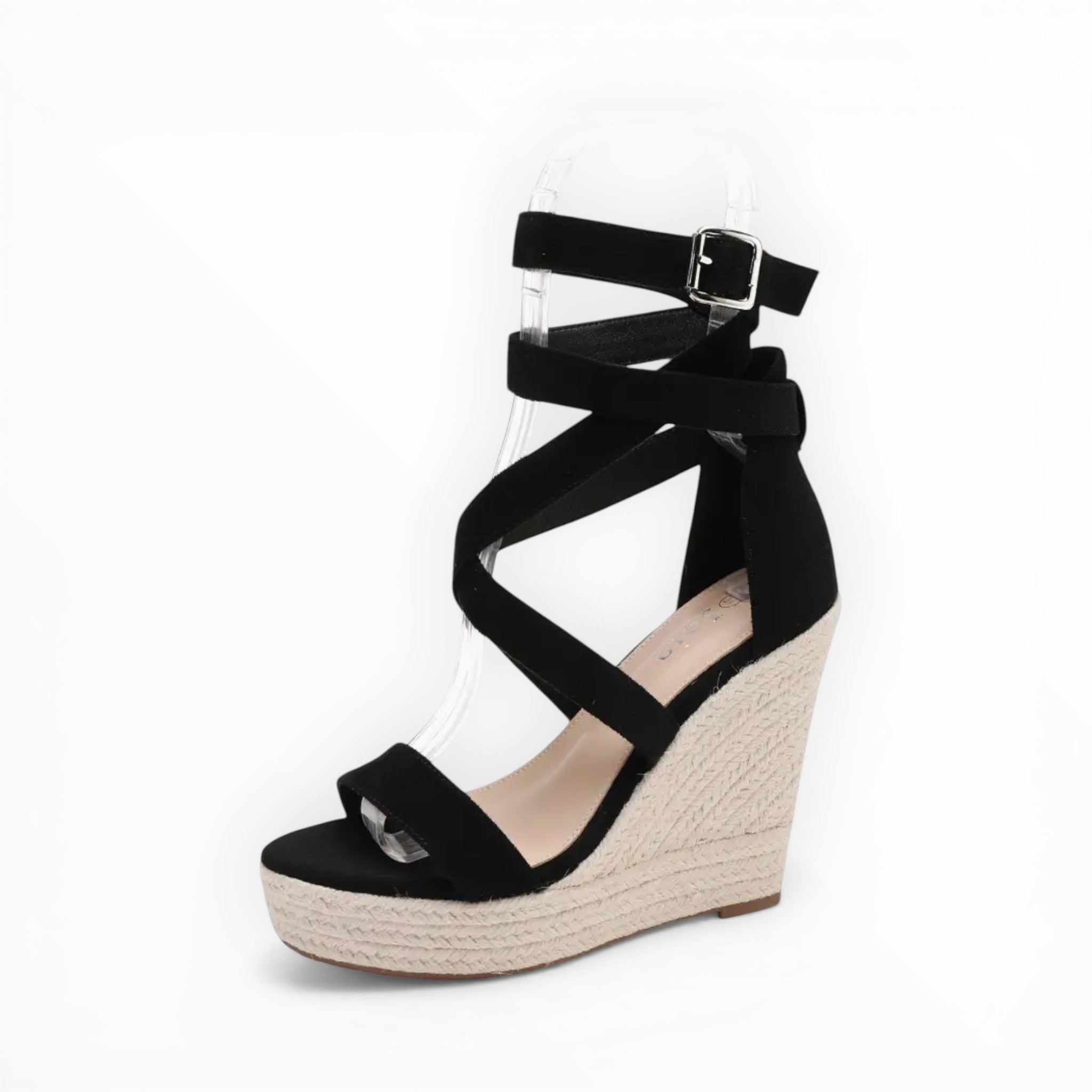 Sandales Compensées Brides Croisées Semelle Corde Joia Paris - Chaussure Femme - Joia Paris