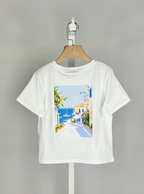 T-shirt Fille en Coton avec Imprimés - MINI MIGNON PARIS