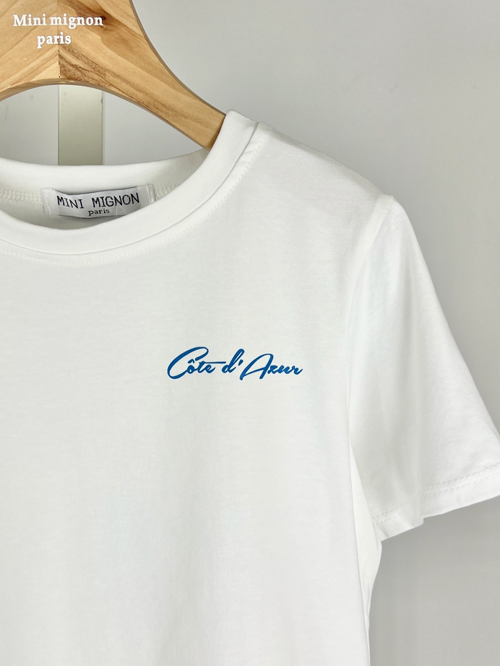 T-shirt Fille en Coton avec Imprimés - MINI MIGNON PARIS
