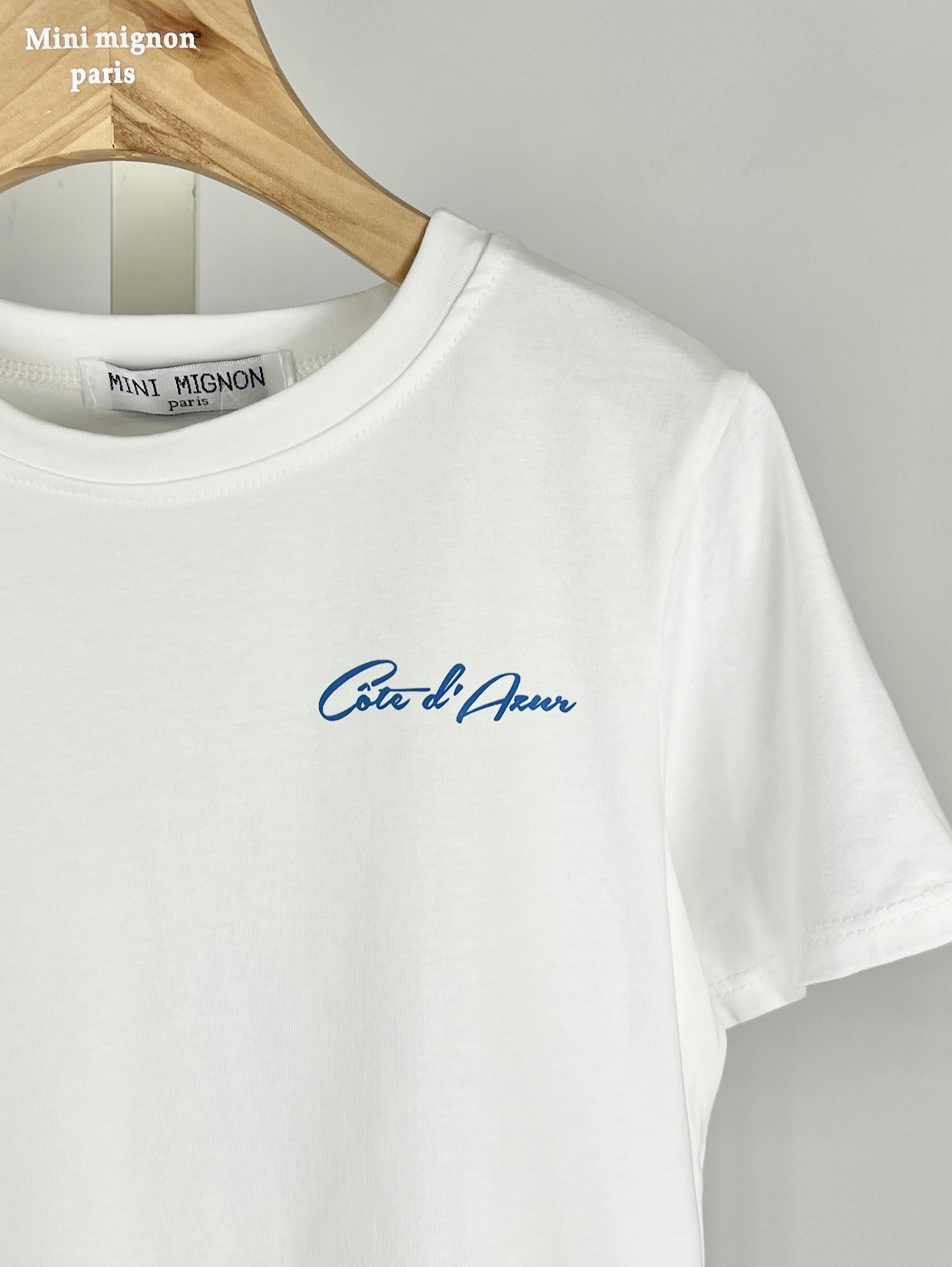 T-shirt Fille en Coton avec Imprimés - MINI MIGNON PARIS