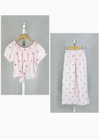 Ensemble 2 Pièces Fleurs Fille - MINI MIGNON PARIS