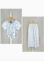 Ensemble 2 Pièces Fleurs Fille - MINI MIGNON PARIS