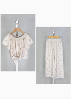 Ensemble 2 Pièces Fleurs Fille - MINI MIGNON PARIS