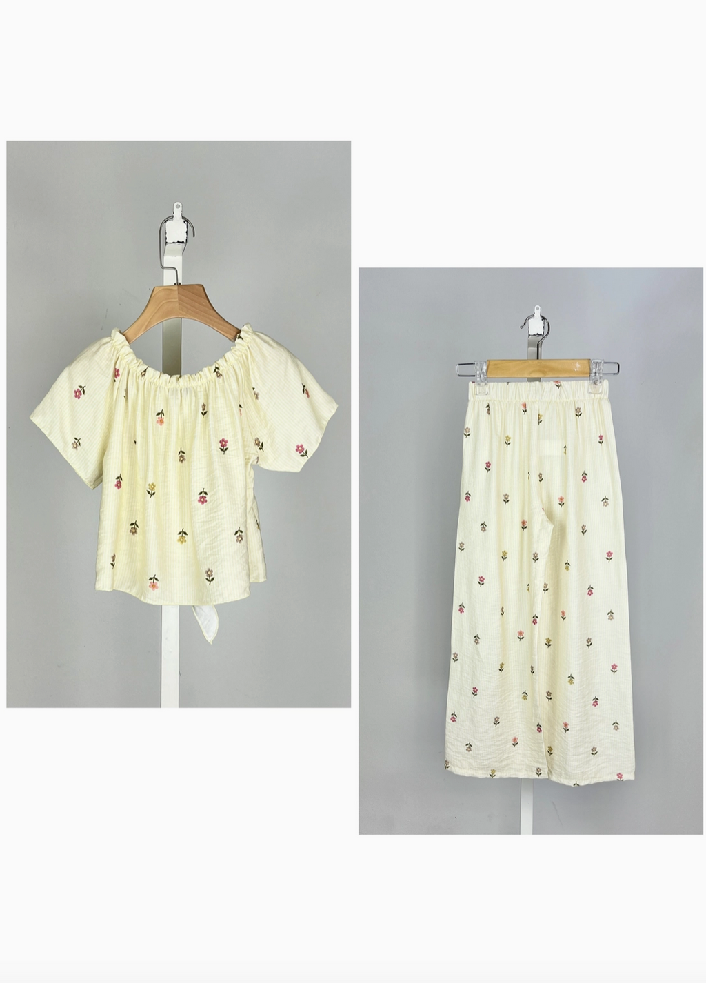 Ensemble 2 Pièces Fleurs Fille - MINI MIGNON PARIS