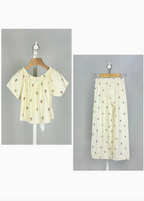 Ensemble 2 Pièces Fleurs Fille - MINI MIGNON PARIS