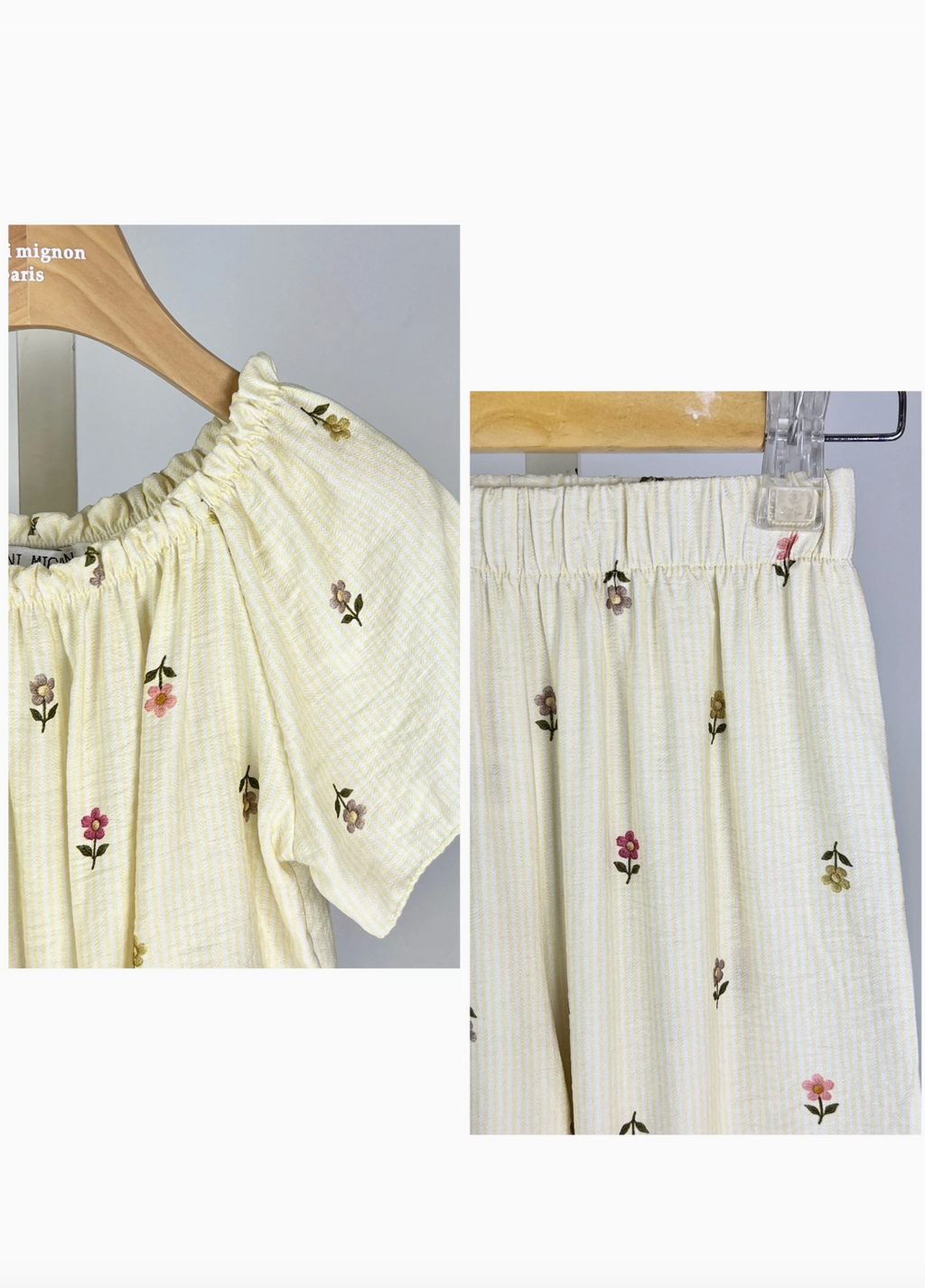 Ensemble 2 Pièces Fleurs Fille - MINI MIGNON PARIS