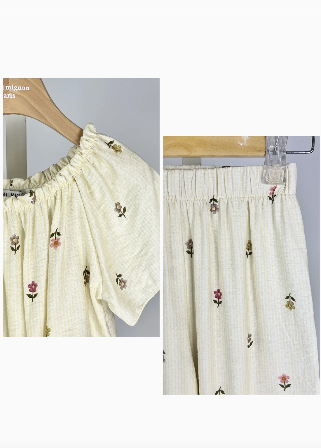 Ensemble 2 Pièces Fleurs Fille - MINI MIGNON PARIS