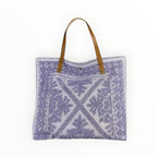 Sac Cabas Coton et Cuir Tapisserie LOUISA LEE